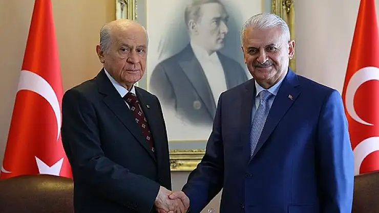 Başbakan Yıldırım'dan Adı Meclis Başkanlığı İçin Geçen Bahçeli'ye Sürpriz Ziyaret