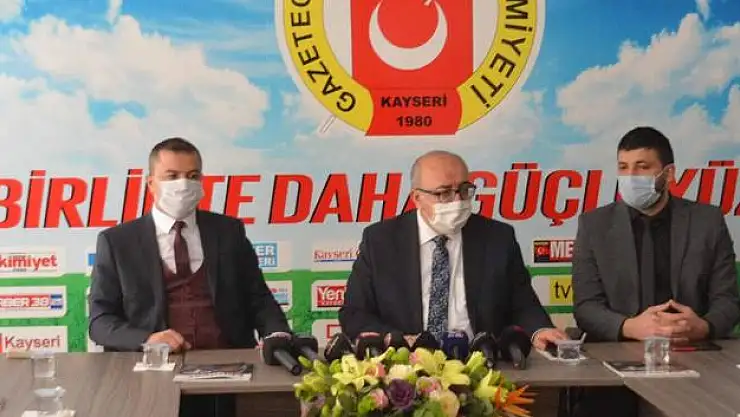 BAŞKAN ALİ ÇELİK, KAYSERİ GAZETECİLER CEMİYETİ'Nİ ZİYARET ETTİ