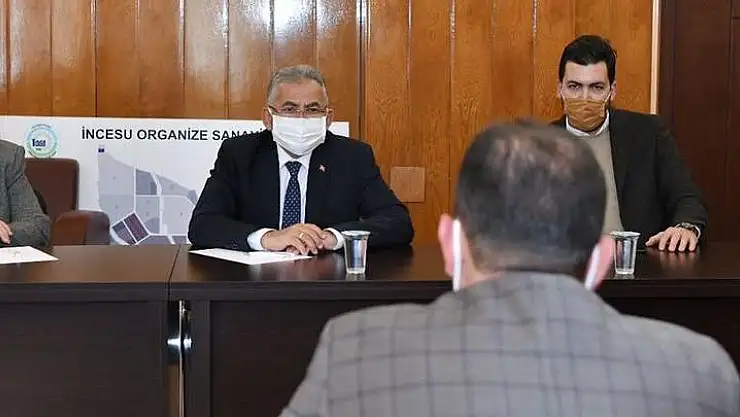 BAŞKAN BÜYÜKKILIÇ, 2021'İN İLK İLÇE ZİYARETİNİ İNCESU'YA YAPTI