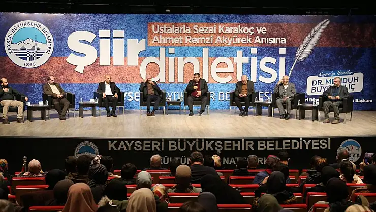 BAŞKAN BÜYÜKKILIÇ, USTALARLA ŞİİR DOLU GECEYE KATILDI