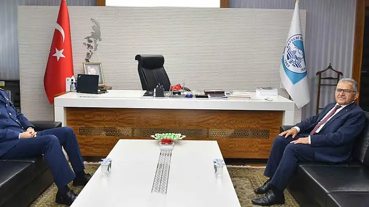 BAŞKAN BÜYÜKKILIÇ, YENİ GARNİZON KOMUTANINI AĞIRLADI