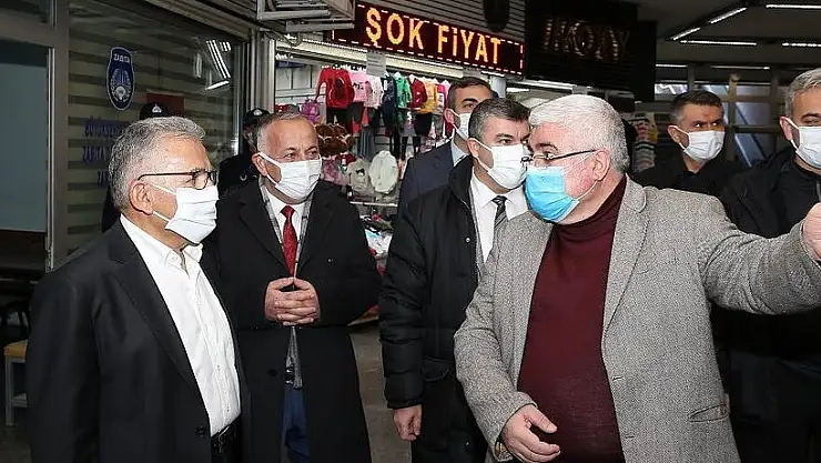 BAŞKAN BÜYÜKKILIÇ'TAN ESNAF ZİYARETİ