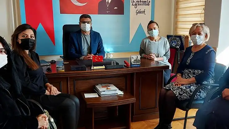 BAŞKAN ÇİMEN'DEN BAŞKAN ÇOLAK'A ÖĞRETMENLER GÜNÜ ZİYARETİ