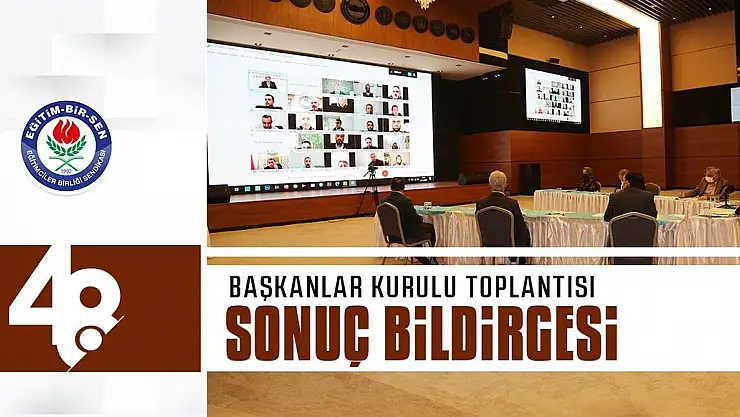BAŞKAN KALKAN BAŞKANLAR KURULU TOPLANTISINI DEĞERLENDİRDİ