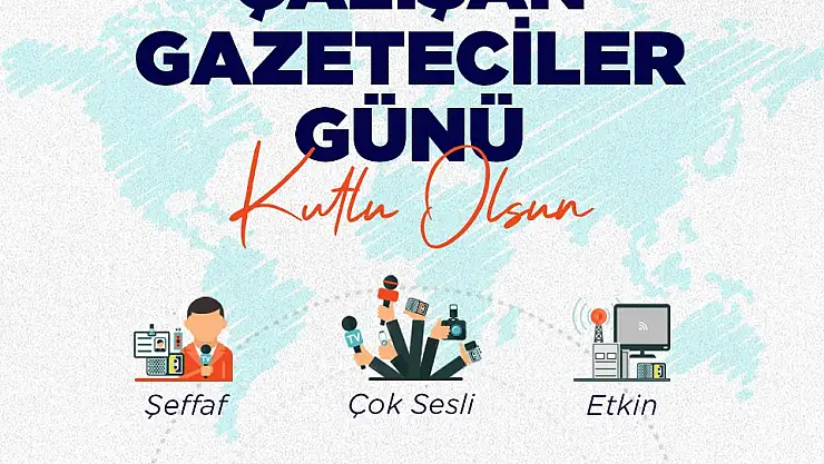 BAŞKAN PALANCIOĞLU 10 OCAK ÇALIŞAN GAZETECİLER GÜNÜ'NÜ KUTLADI