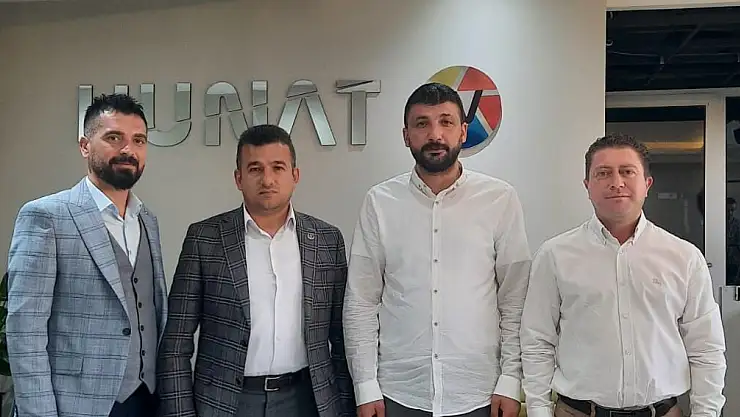 BBP İL BAŞKANI VE ALPEREN OCAKLARI'NDAN HUNAT TV'YE ZİYARET