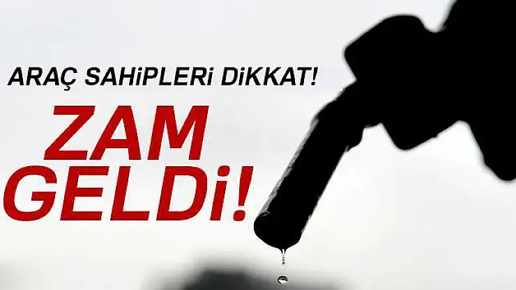 Benzin ve motorine zam !