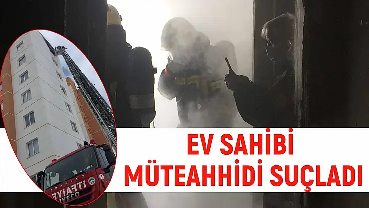 BİNANIN 8. KATINDA ÇIKAN YANGIN MADDİ HASARA NEDEN OLDU