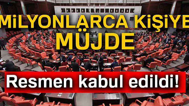 Birçok kanun değişikliği TBMM'de kabul edildi
