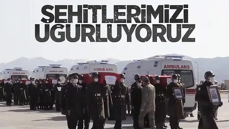 BİTLİS'TE ŞEHİT OLAN ASKERLERİMİZ İÇİN 8. KOLORDU KOMUTANLIĞI'NDA TÖREN DÜZENLENDİ