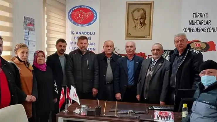 BÜYÜK BİRLİK PARTİSİ'NDEN MUHTARLARA ZİYARET