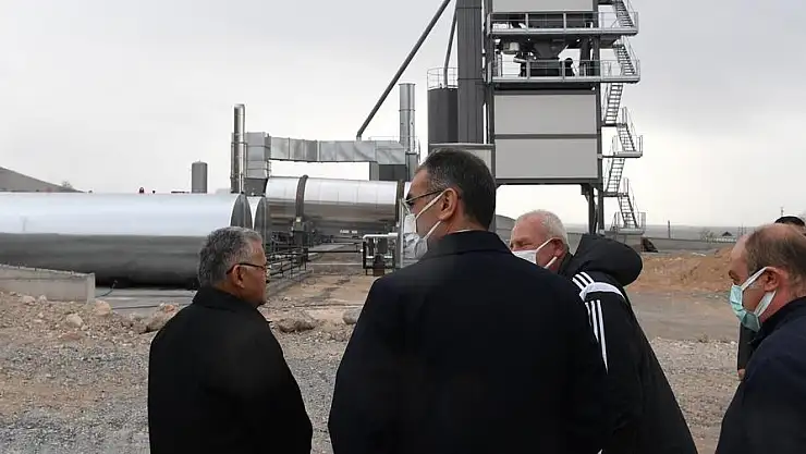 BÜYÜKŞEHİR'İN YENİ ASFALT PLENTİ, SAATTE 240 TON ASFALT ÜRETECEK