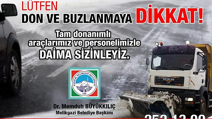 BUZLANMAYA DİKKAT
