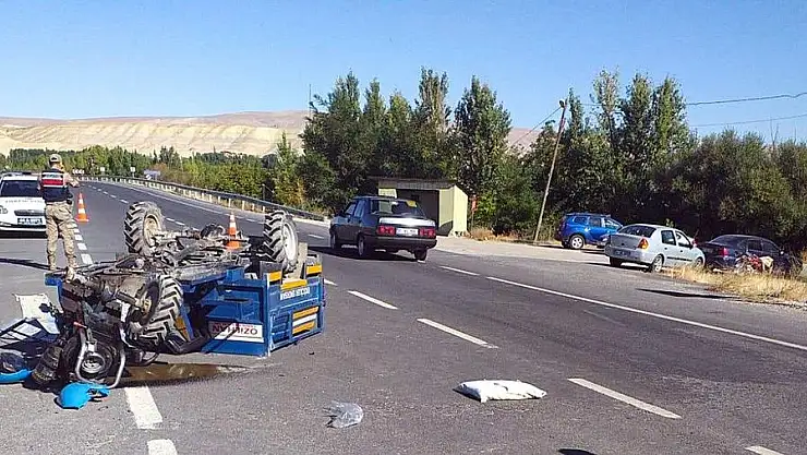 ÇAPA MOTORU DEVRİLDİ : 1 ÖLÜ, 2 YARALI