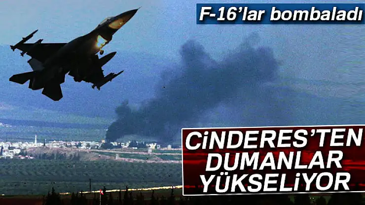 Cinderes'ten dumanlar yükseliyor