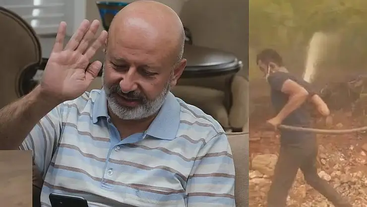 ÇOLAKBAYRAKDAR, YANGIN SÖNDÜRÜLMESİNE DESTEK VEREN KOCASİNAN EKİBİNE TEŞEKKÜR ETTİ