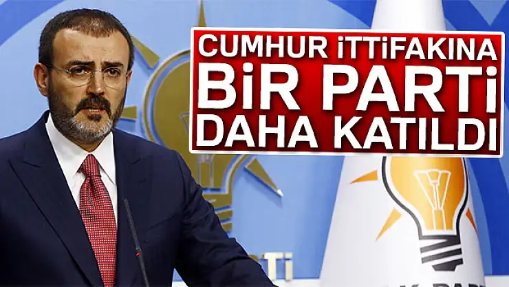 Cumhur ittifakına bir parti daha katıldı