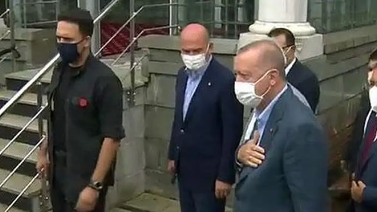 CUMHURBAŞKANI ERDOĞAN SEL BÖLGESİNDE