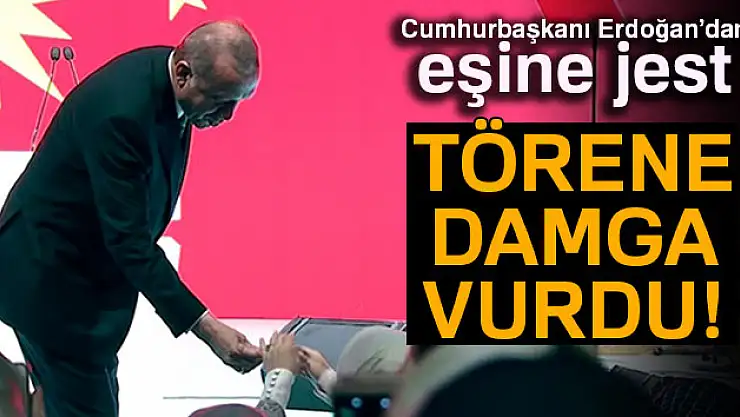 Cumhurbaşkanı Erdoğan'dan eşine zeytin dalı jesti