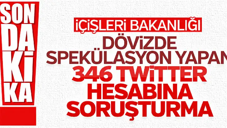Dövizdeki Spekülasyonlarla İlgili Paylaşım Yapan 346 Sosyal Medya Hesabı Hakkında Soruşturma