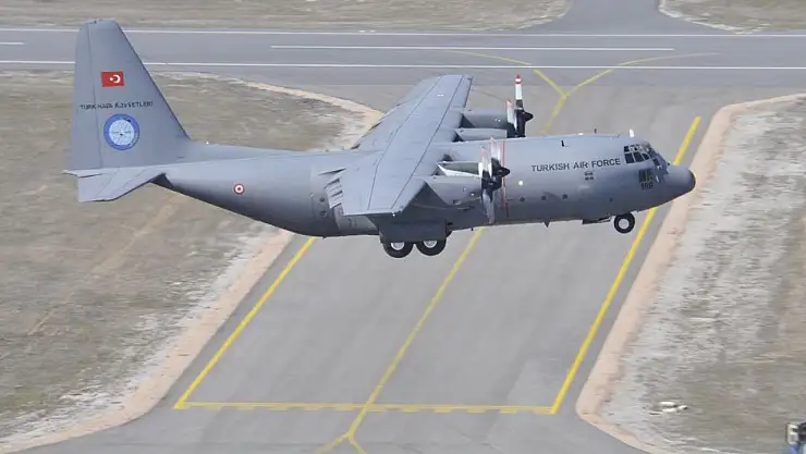 Düşen C-130 askeri uçak Kayseri'de incelenecek