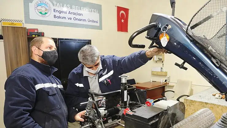 ENGELLİ ARAÇLARININ BAKIM VE ONARIMI TALAS BELEDİYESİ'NDEN