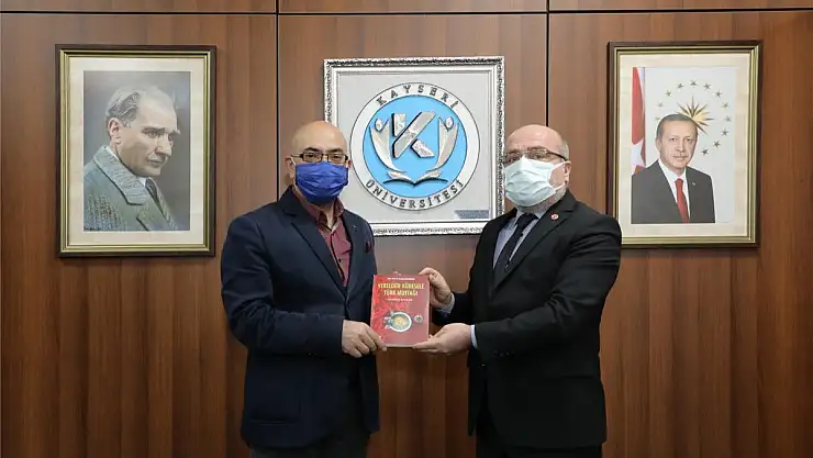 ERCİYES A.Ş. YÖNETİM KURULU BAŞKANI CINGI, REKTÖR KARAMUSTAFA'YI ZİYARET ETTİ