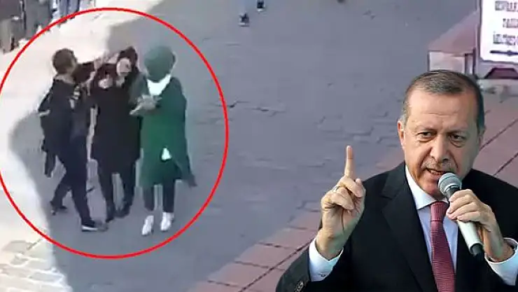 ERDOĞAN BAŞÖRTÜLÜ KADINLARA SALDIRANLARA TEPKİ GÖSTERDİ!