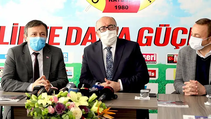 ERÜ REKTÖRÜ ÇALIŞ, KAYSERİ GAZETECİLER CEMİYETİ'Nİ ZİYARET ETTİ