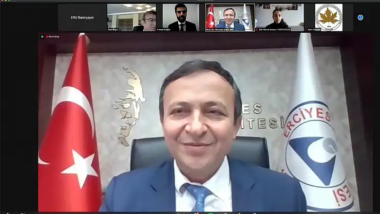 ERÜ'DE 'UZAKTAN EĞİTİM SÜRECİNDE ETKİN İLETİŞİM' KONULU KONFERANS DÜZENLENDİ