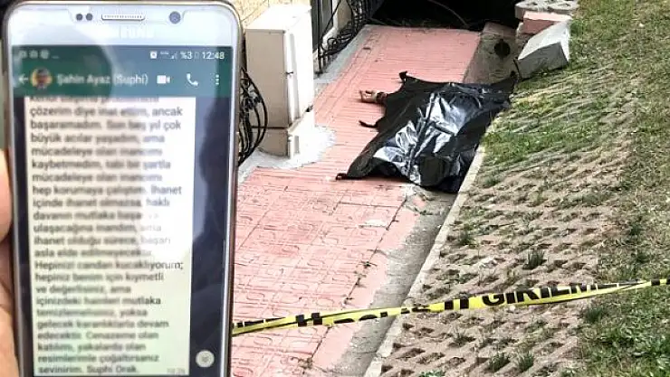 EŞİNİN ÖLÜMÜNDEN SONRA 13. KATTAN ATLAYARAK İNTİHAR ETTİ