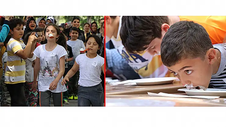 Hıdrellez'i çuval, yumurta ve yoğurt yarışı ile kutladılar