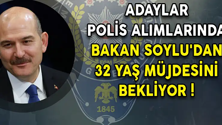 İçişleri Bakanı Süleyman Soylu'ya POMEM Yaş Şartı 32 Olsun Talebi