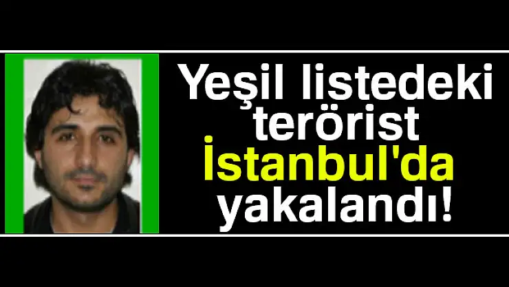 İstanbul'da yeşil listedeki terörist yakalandı