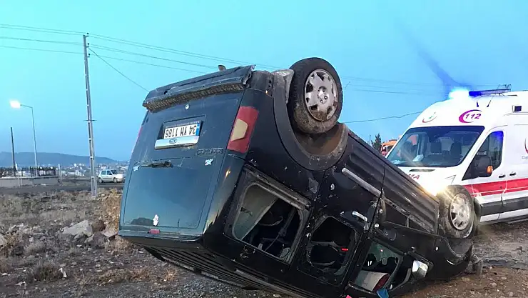 KARS'TA TRAFİK KAZASI: 1 YARALI