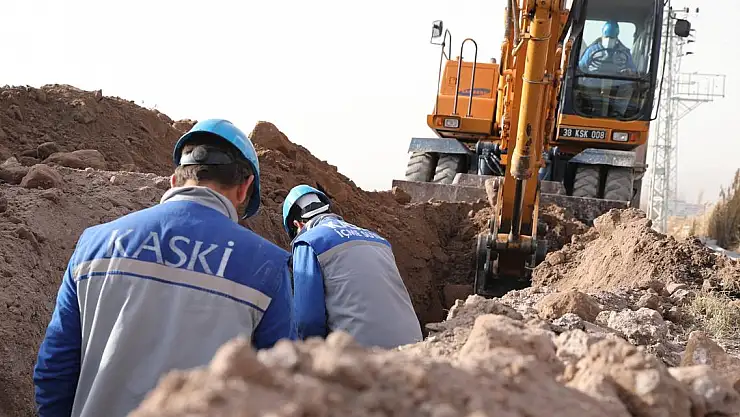 KASKİ'DEN PINARBAŞI'NA 7 MİLYON 310 BİN TL ALTYAPI YATIRIMI