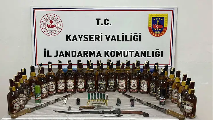 Kayseri'de sahte alkol operasyonu: 2 kişi yakalandı