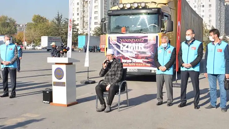 KAYSERİ İL MÜFTÜLÜĞÜ İZMİR'DEKİ DEPREMZEDELERİ UNUTMADI