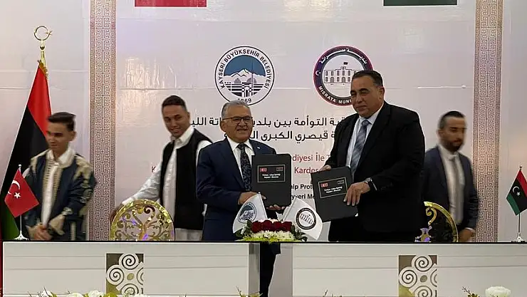 KAYSERİ İLE MİSURATA ARASINDA'KARDEŞ ŞEHİR' İMZALARI ATILDI