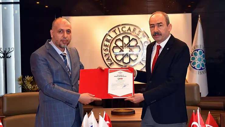 KAYSERİ TİCARET ODASI, TSE COVİD-19 GÜVENLİ ÜRETİM/HİZMET BELGESİ ALDI