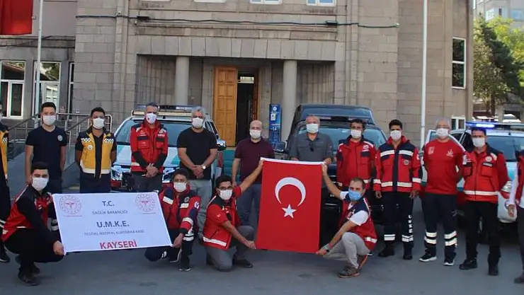 KAYSERİ UMKE, HATAY GÖREVİNE DUALARLA UĞURLANDI