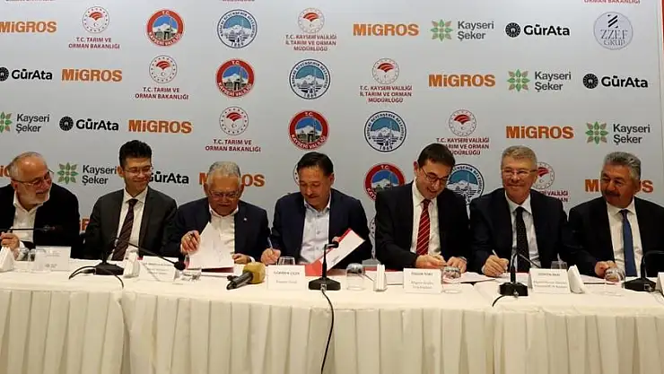KAYSERİ VALİLİĞİ, KAYSERİ ŞEKER VE MİGROS ARASINDA İŞ BİRLİĞİ PROTOKOLÜ İMZALANDI