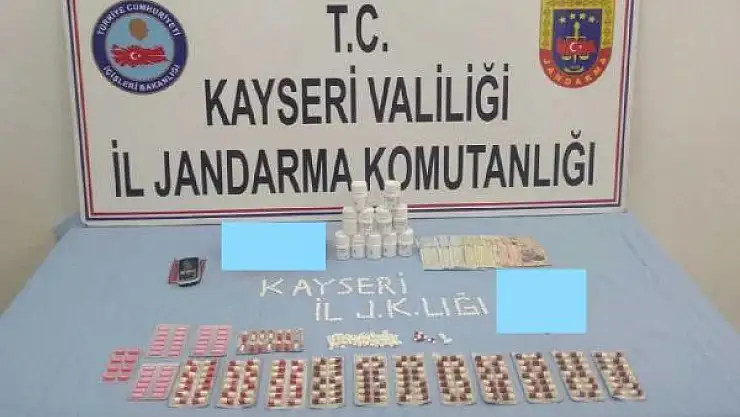 Kayseri'de 1040 adet uyuşturucu hap ele geçirildi