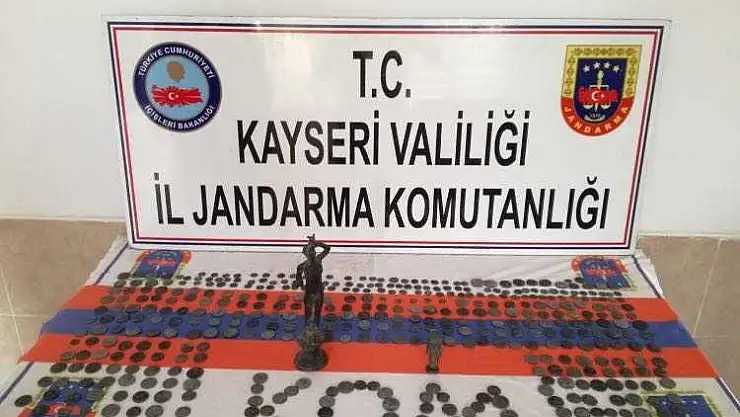 Kayseri'de 507 adet sikke ele geçirildi