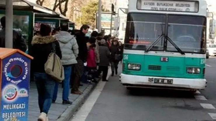 KAYSERİ'DE HALK OTOBÜSÇÜLERİ KARARA TEPKİ GÖSTERDİ