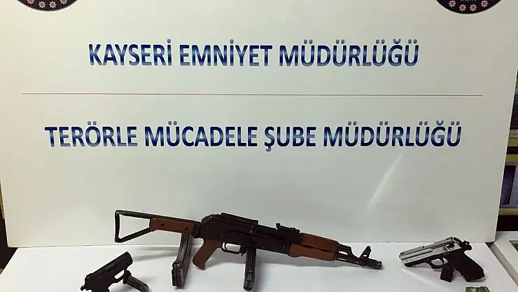 Kayseri'de kaleşnikof operasyonu: 3 gözaltı