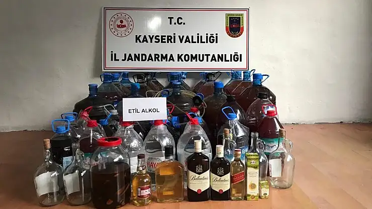 KAYSERİ'DE SAHTE İÇKİ OPERASYONU: 1 GÖZALTI
