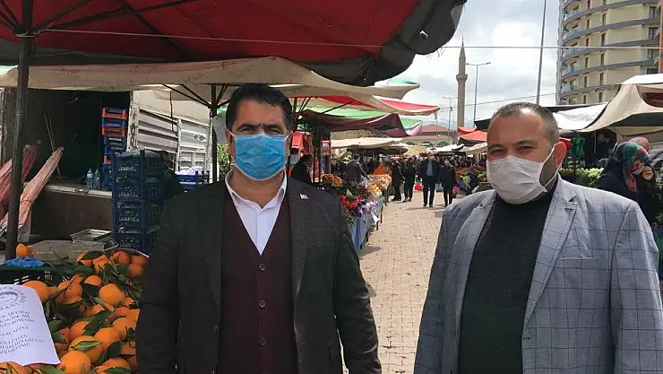 KAYSERİ'DE SEMT PAZARLARINDA KORONAVİRÜS ÖNLEMİ