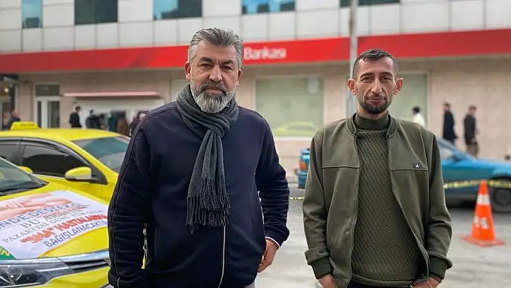 KAYSERİ'DE TAKSİ ŞOFÖRLERİNDEN ÖRNEK DAVRANIŞ