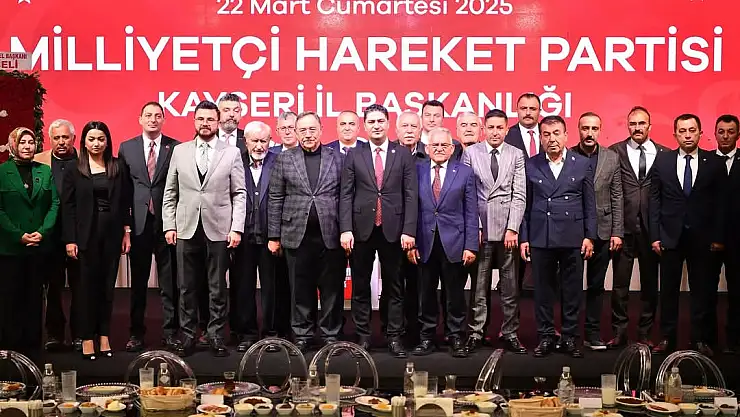 KAYSERİ'DE ÜLKÜCÜLER İFTARDA BULUŞTU